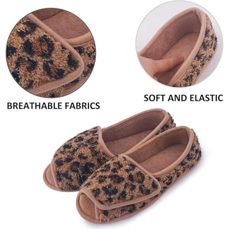 Arthritis Plush Slippers – Cushioned Fit for Comfort Adjustable - Cloud Cushion Slides