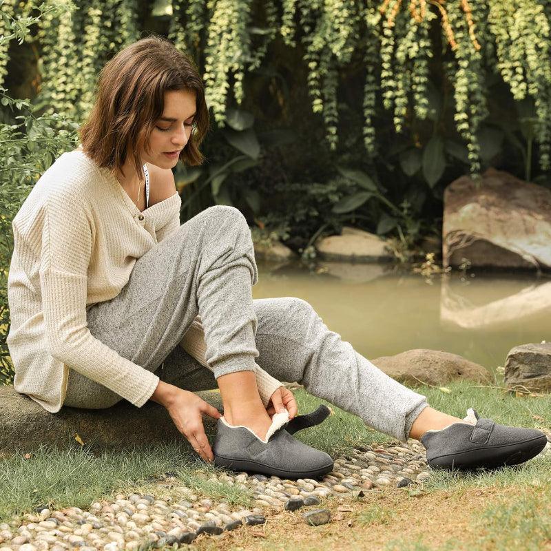 Diabetic Comfort Slippers – Adjustable Support for Indoor - Cloud Cushion Slides