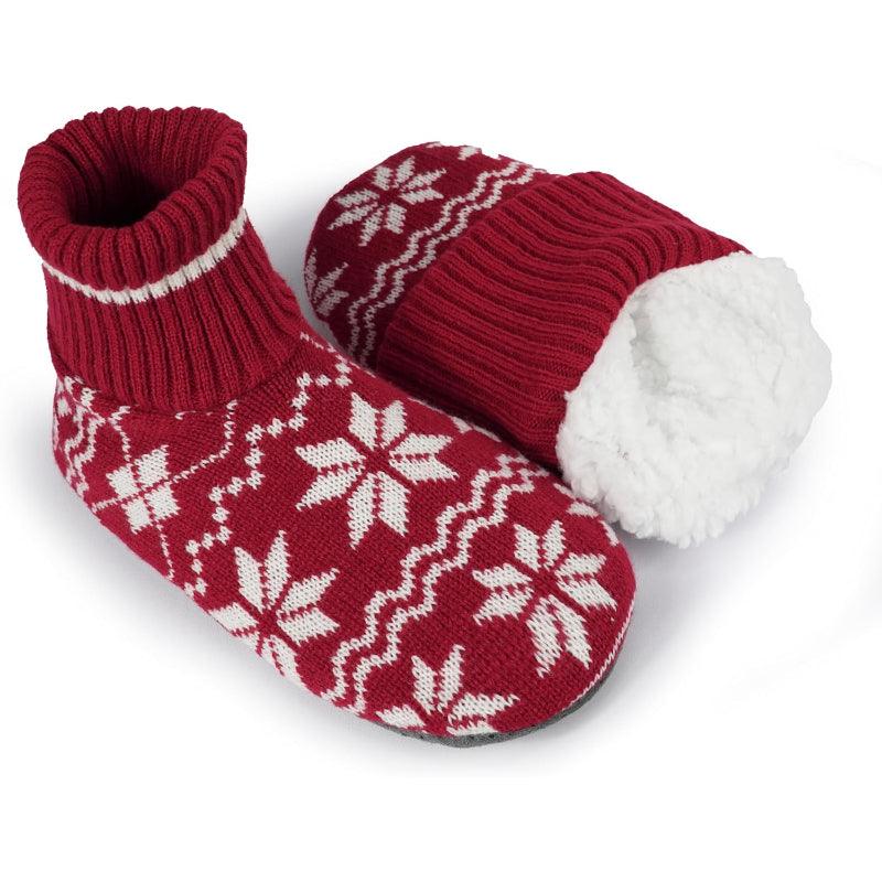 Christmas Print Slipper Socks – Cozy Festive Warmth - Cloud Cushion Slides