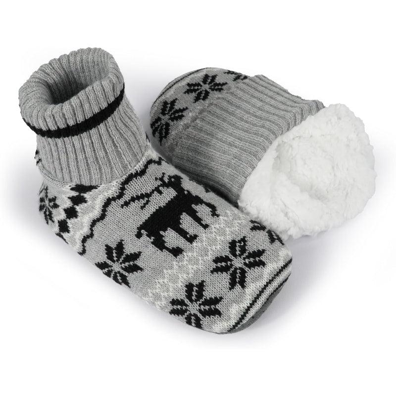 Christmas Print Slipper Socks – Cozy Festive Warmth - Cloud Cushion Slides