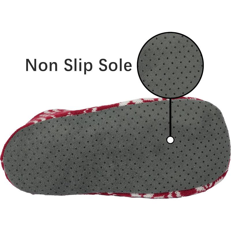 Christmas Print Slipper Socks – Cozy Festive Warmth - Cloud Cushion Slides