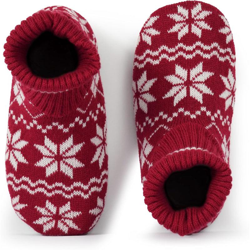 Christmas Print Slipper Socks – Cozy Festive Warmth - Cloud Cushion Slides