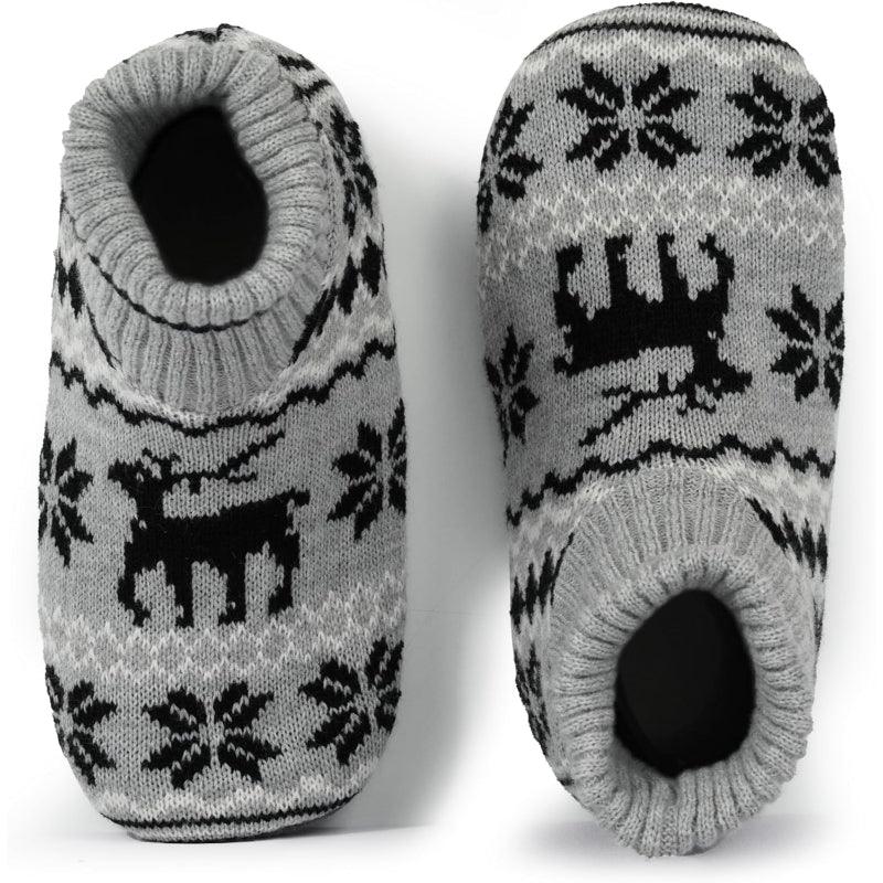 Christmas Print Slipper Socks – Cozy Festive Warmth - Cloud Cushion Slides