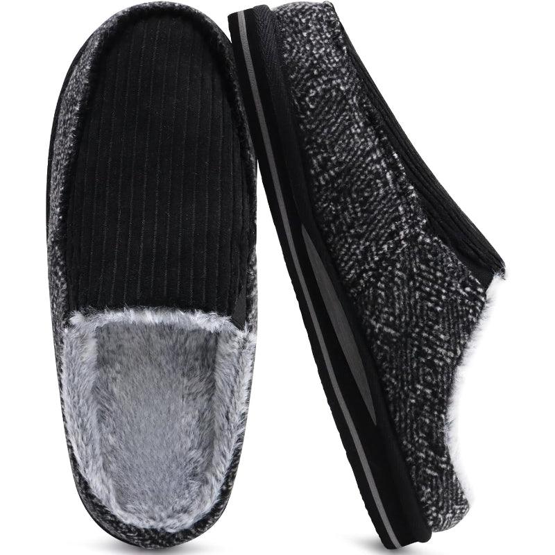 Corduroy Warm Orthopedic Slippers – Cozy Support for Indoor Comfort - Cloud Cushion Slides