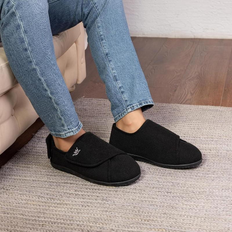 Adjustable Arthritis Slippers – Comfort and Plush Support - Cloud Cushion Slides