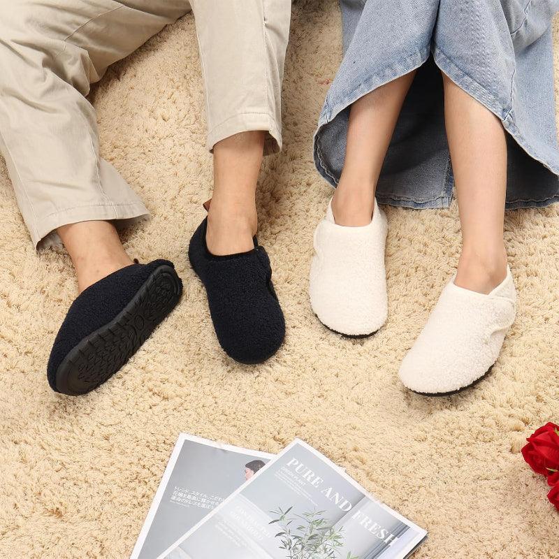 Lightweight Fleece Lined Slippers – Cozy Comfort with Secure Traction - Cloud Cushion Slides