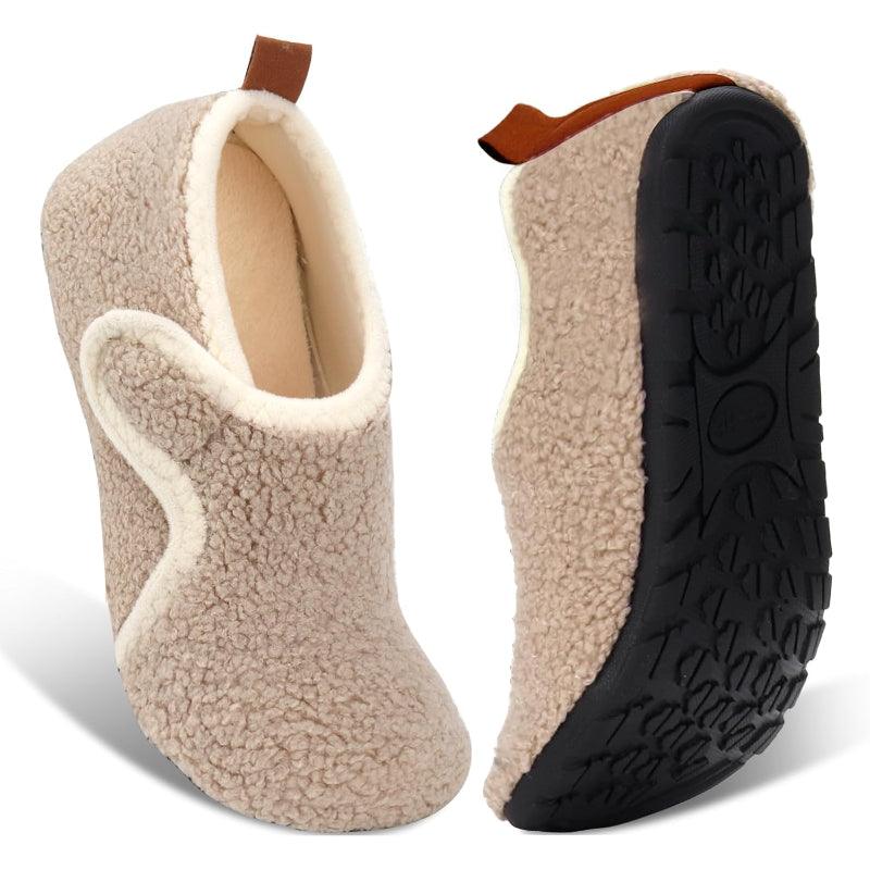 Lightweight Fleece Lined Slippers – Cozy Comfort with Secure Traction - Cloud Cushion Slides