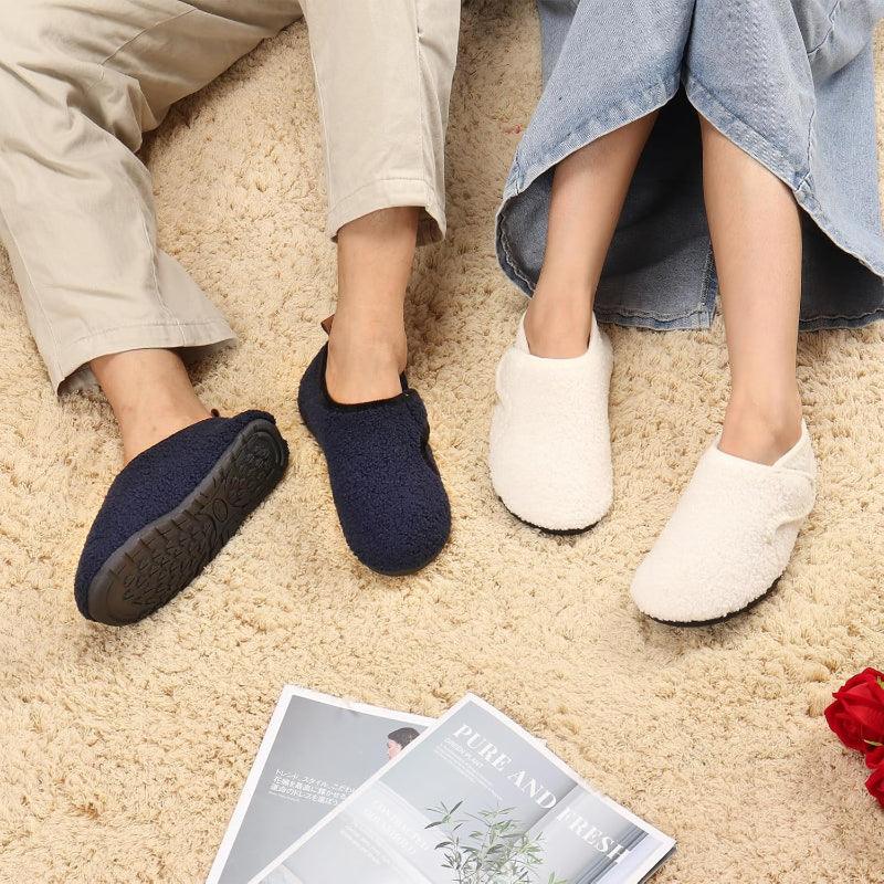 Lightweight Fleece Lined Slippers – Cozy Comfort with Secure Traction - Cloud Cushion Slides