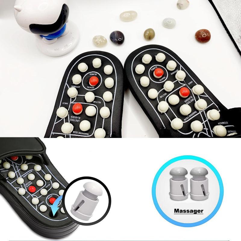 Reflexology Acupressure Slippers – Foot Therapy for Pain Relief - Cloud Cushion Slides