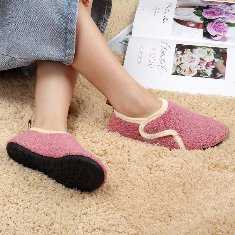 Lightweight Fleece Lined Slippers – Cozy Comfort with Secure Traction - Cloud Cushion Slides