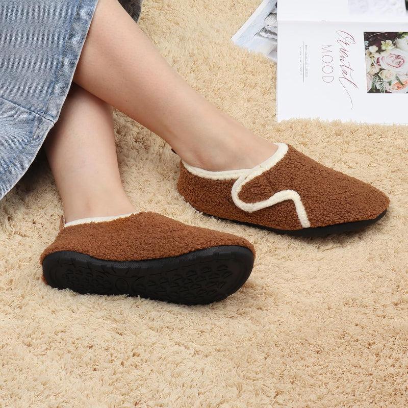 Lightweight Fleece Lined Slippers – Cozy Comfort with Secure Traction - Cloud Cushion Slides