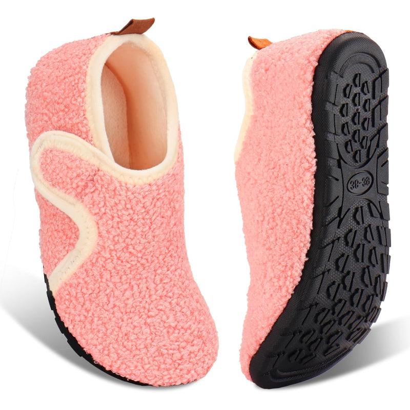 Lightweight Fleece Lined Slippers – Cozy Comfort with Secure Traction - Cloud Cushion Slides
