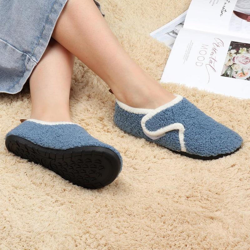 Lightweight Fleece Lined Slippers – Cozy Comfort with Secure Traction - Cloud Cushion Slides