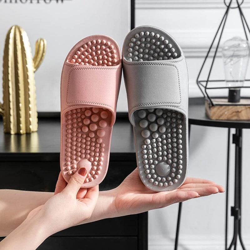 Comfy Point Acupressure Slippers – Foot Therapy for Daily Relaxation - Cloud Cushion Slides