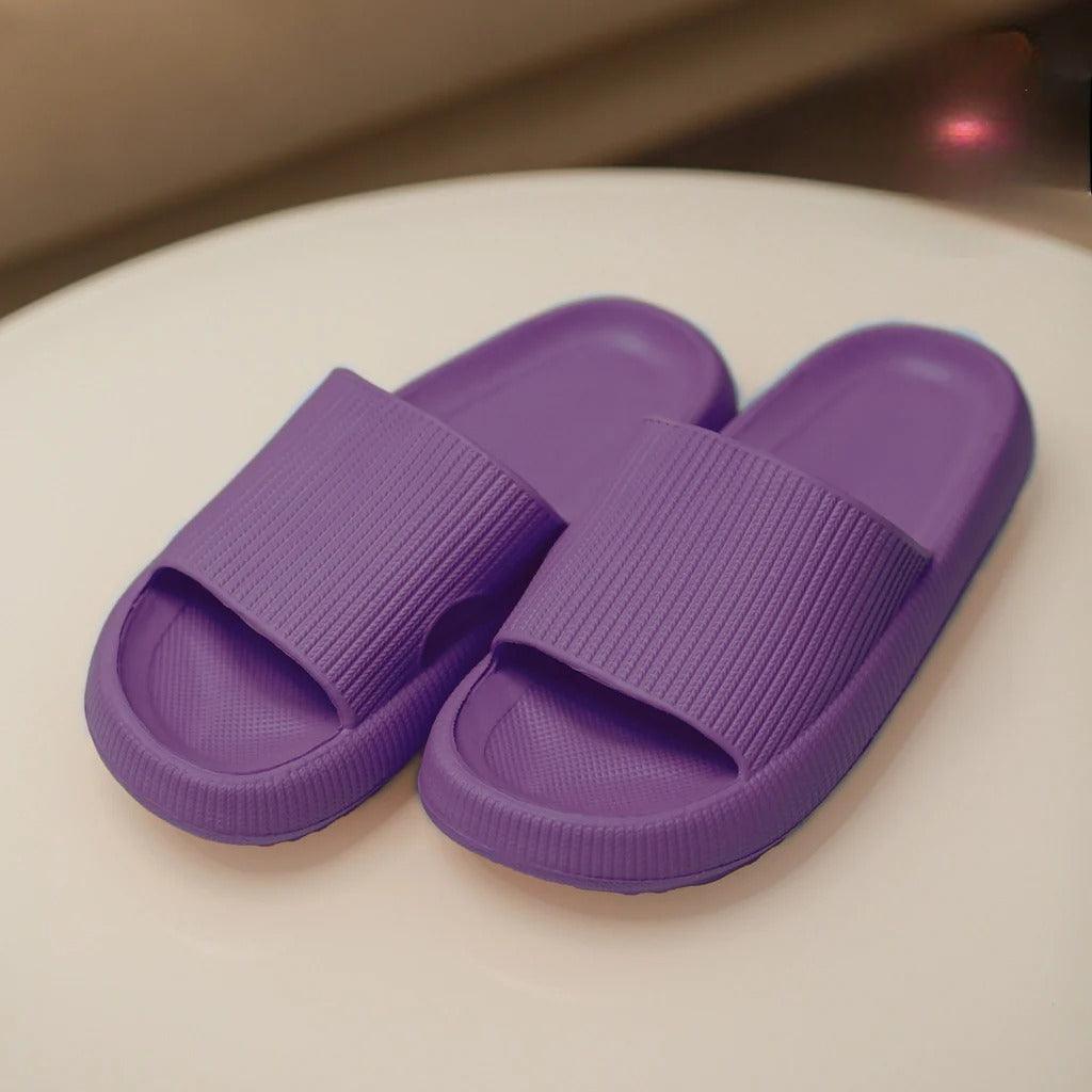 Cloud Thick Sole Slippers – All Day Lightweight Comfort - Cloud Cushion Slides