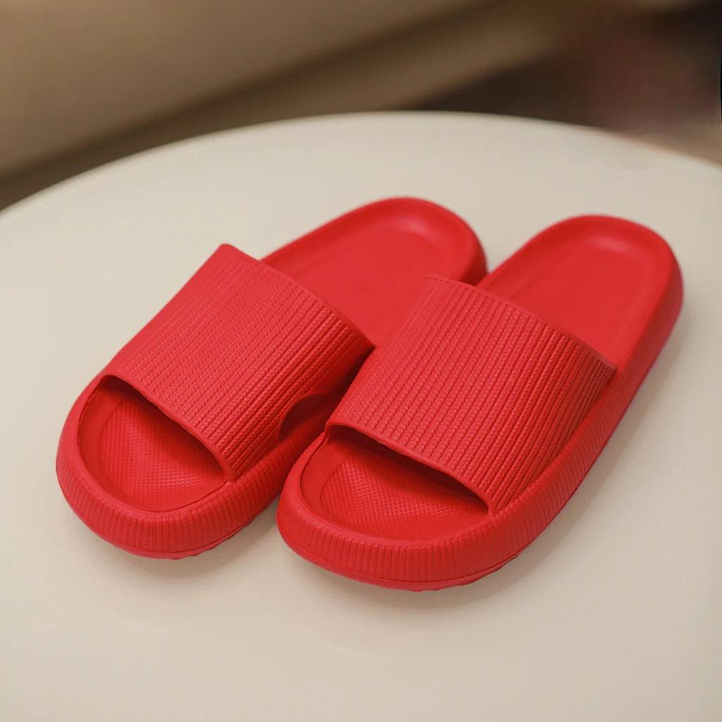 Cloud Thick Sole Slippers – All Day Lightweight Comfort - Cloud Cushion Slides