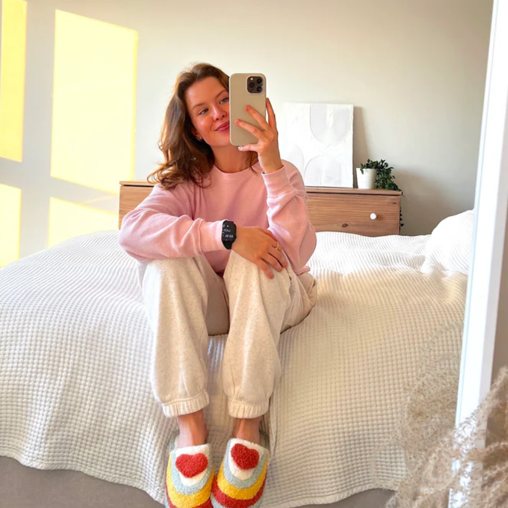 Rainbow Slippers With Non Slip Sole - Cloud Cushion Slides