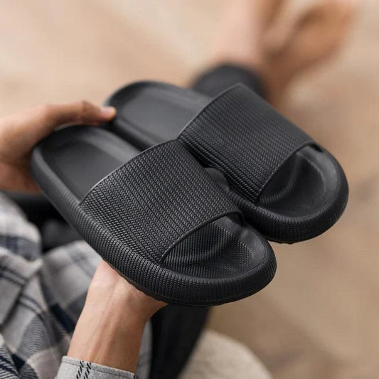 Cloud Like Thick Sole Slides – Everyday Lightweight Comfort - Cloud Cushion Slides