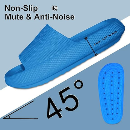 Thick Sole Slides - Unmatched Cushioning And Comfort - Cloud Cushion Slides