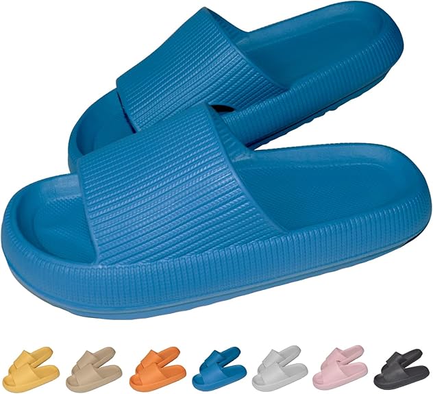 Thick Sole Slides - Unmatched Cushioning And Comfort - Cloud Cushion Slides