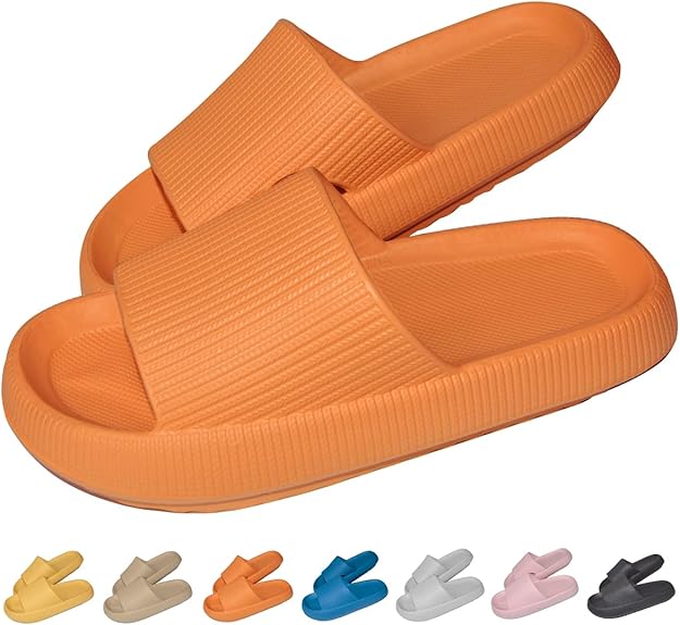 Thick Sole Slides - Unmatched Cushioning And Comfort - Cloud Cushion Slides