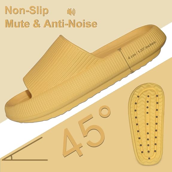 Thick Sole Slides - Unmatched Cushioning And Comfort - Cloud Cushion Slides