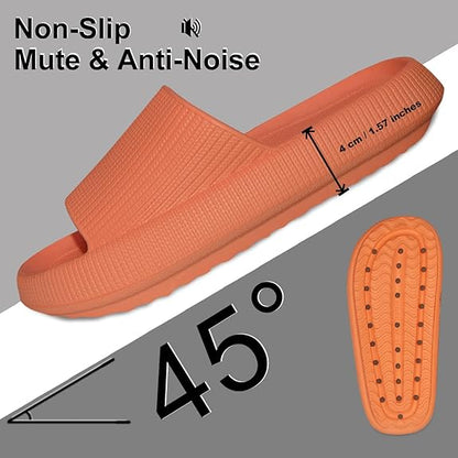 Thick Sole Slides - Unmatched Cushioning And Comfort - Cloud Cushion Slides