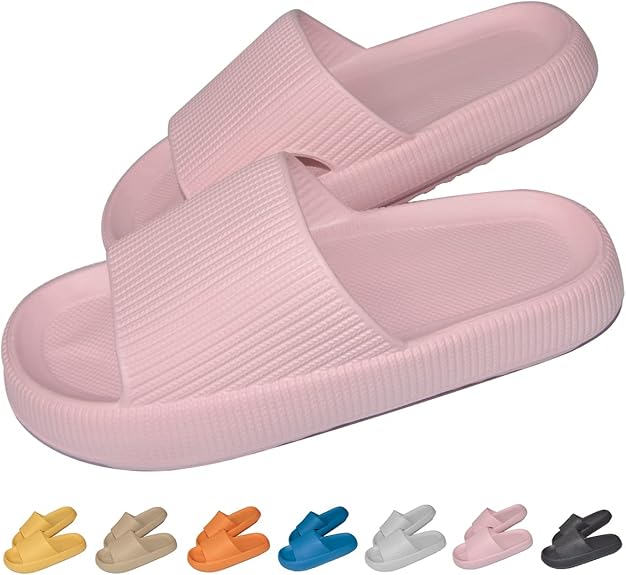 Thick Sole Slides - Unmatched Cushioning And Comfort - Cloud Cushion Slides