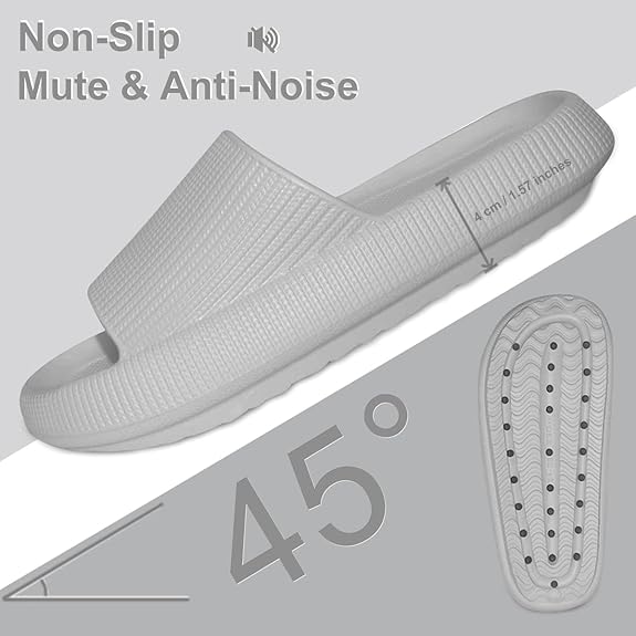 Thick Sole Slides - Unmatched Cushioning And Comfort - Cloud Cushion Slides