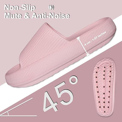 Thick Sole Slides - Unmatched Cushioning And Comfort - Cloud Cushion Slides