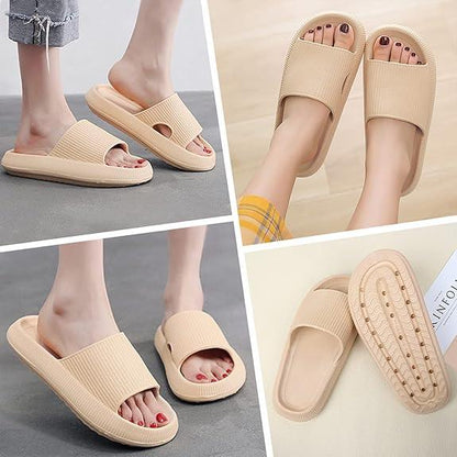 Thick Sole Slides – Unmatched Comfort for Everyday Wear - Cloud Cushion Slides