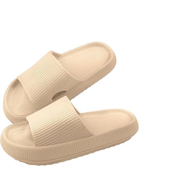 Thick Sole Slides – Unmatched Comfort for Everyday Wear - Cloud Cushion Slides