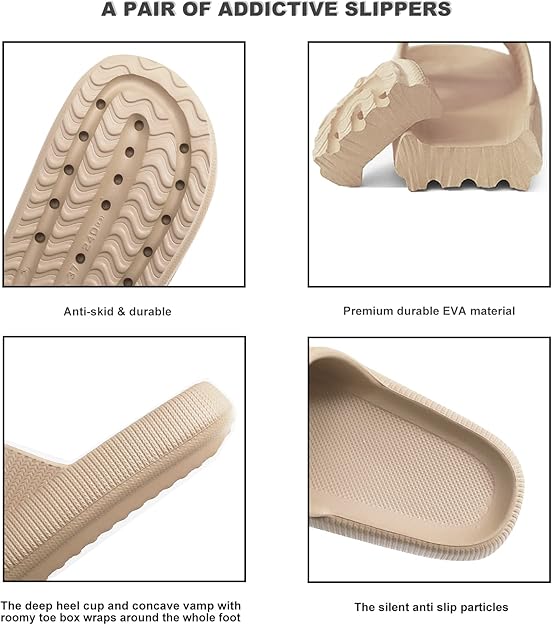 Thick Sole Slides - Unmatched Cushioning And Comfort - Cloud Cushion Slides