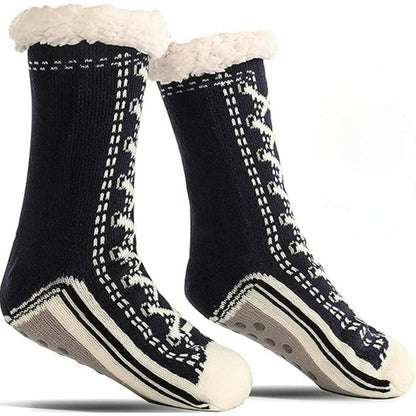 Knit Fleece Lined Slipper Socks