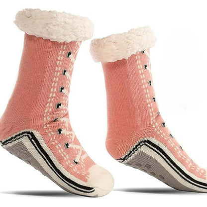 Knit Fleece Lined Slipper Socks