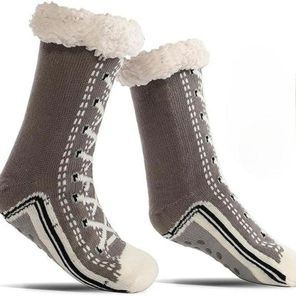 Knit Fleece Lined Slipper Socks