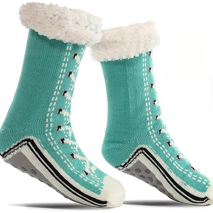 Knit Fleece Lined Slipper Socks