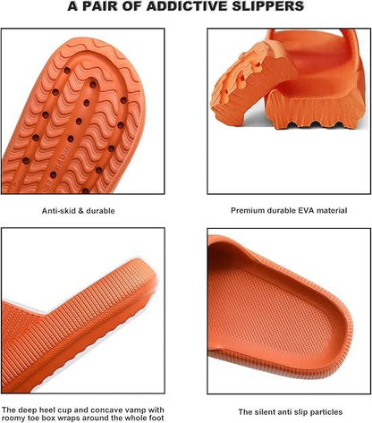 Thick Sole Slides - Unmatched Cushioning And Comfort - Cloud Cushion Slides