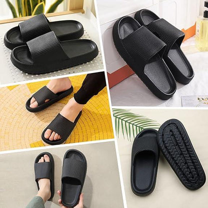 Thick Sole Slides – Unmatched Comfort for Everyday Wear - Cloud Cushion Slides