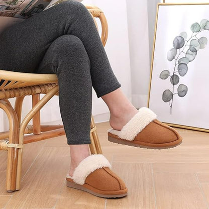 Outdoor Fuzzy Memory Foam Slippers