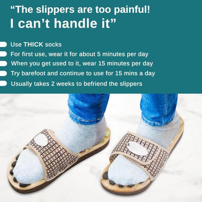 Velcro Massaging Slippers – Customizable Fit for Adjustable Foot - Cloud Cushion Slides