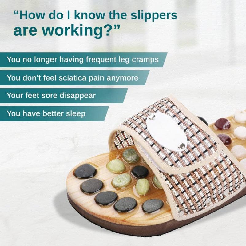 Velcro Massaging Slippers – Customizable Fit for Adjustable Foot - Cloud Cushion Slides