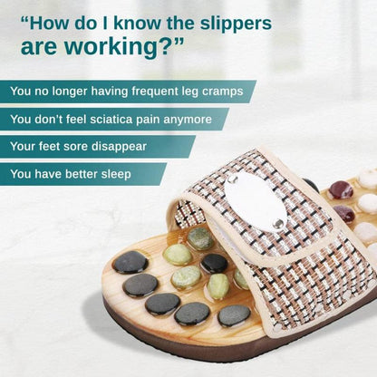 Velcro Massaging Slippers – Customizable Fit for Adjustable Foot - Cloud Cushion Slides