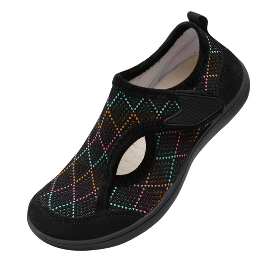 Argyle Pattern Adjustable Diabetic Slipper