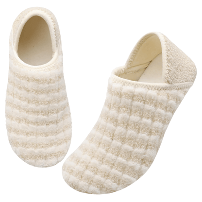 Checkered Diabetic Slippers – Textured Support for Sensitive Feet - Cloud Cushion Slides