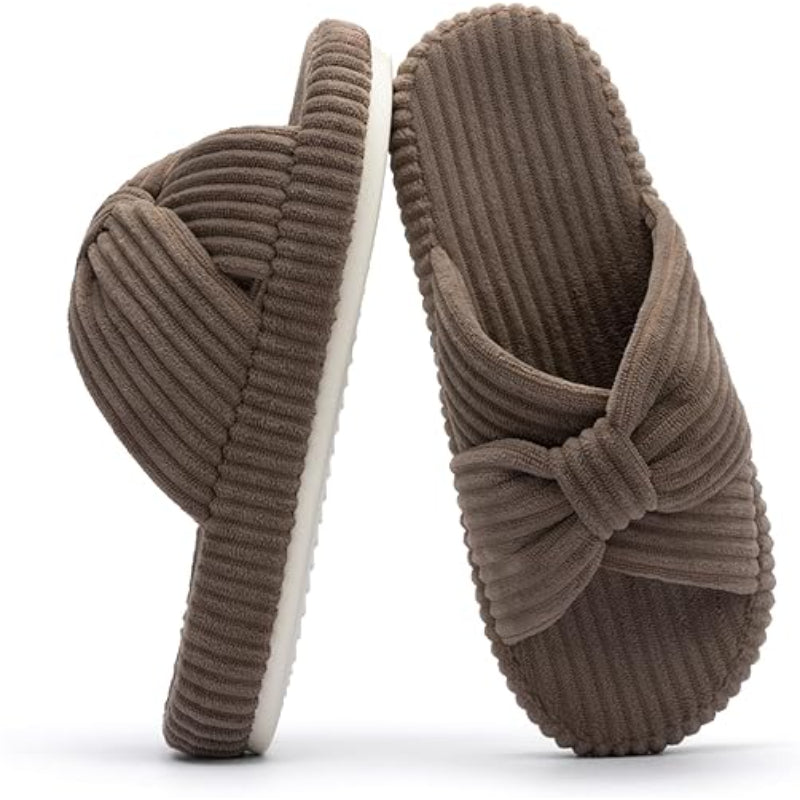 Comfy Corduroy Indoor Slippers