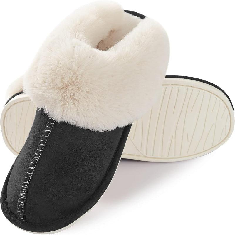 Fluffy Memory Foam Slippers – Soft and Supportive for Indoor Comfort - Cloud Cushion Slides