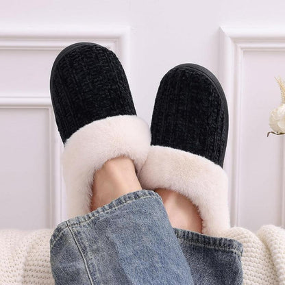 Comfy Knit Memory Foam Slippers – Anti Skid Sole for Safe Steps - Cloud Cushion Slides
