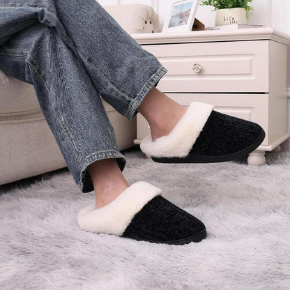 Comfy Knit Memory Foam Slippers – Anti Skid Sole for Safe Steps - Cloud Cushion Slides