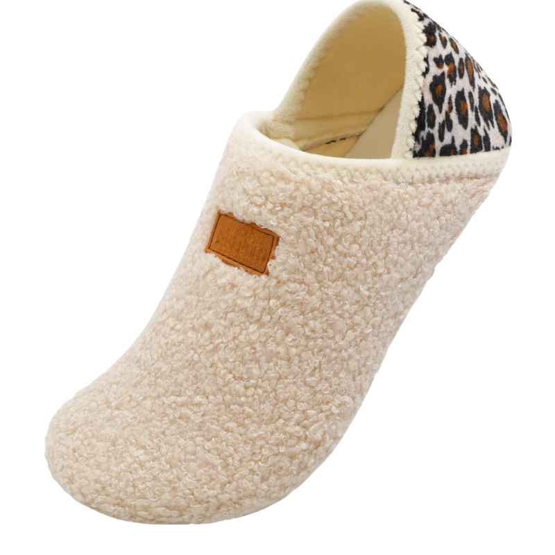 Fleece Slip On Design Diabetic Slippers